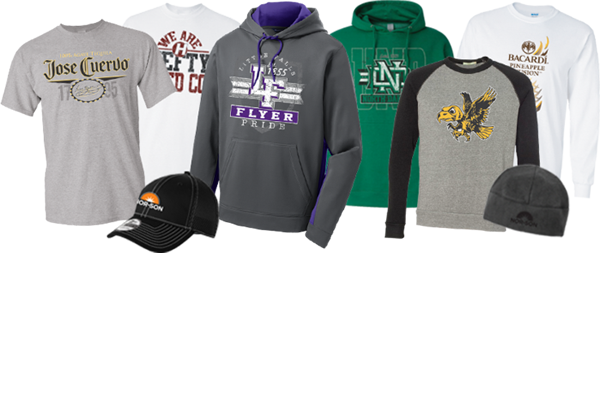 Apparel, Print, Embroidery, Sublimation, Heat transfers